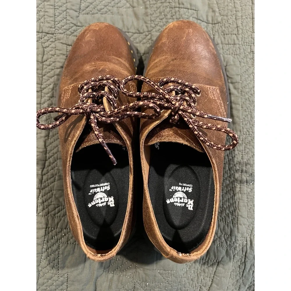 Dr Martens 1461 SR Soft‎ Wair Men's 7 Brown Leather Shoes